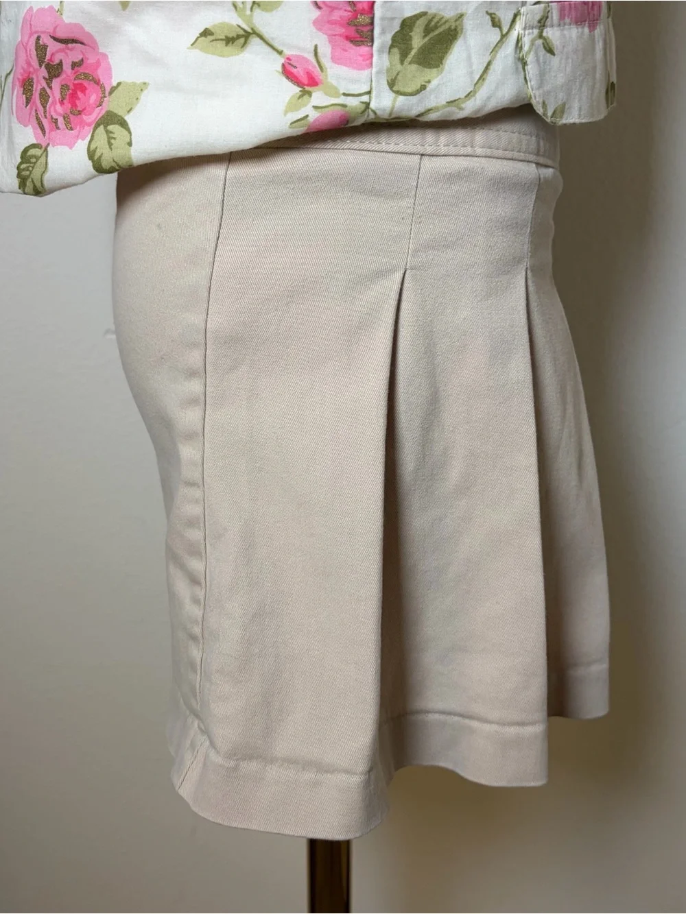 The Children's Place Beige Pleated Skort, Size 5